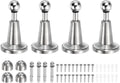 uxcell 4Pcs Magnetic Door Stopper, 304 Stainless Steel Magnetic Door Stop Catch by uxcell