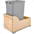 Rev-A-Shelf Pullout Trash Can for Kitchen Cabinet, Single 50 Qt Bin by Rev-A-Shelf