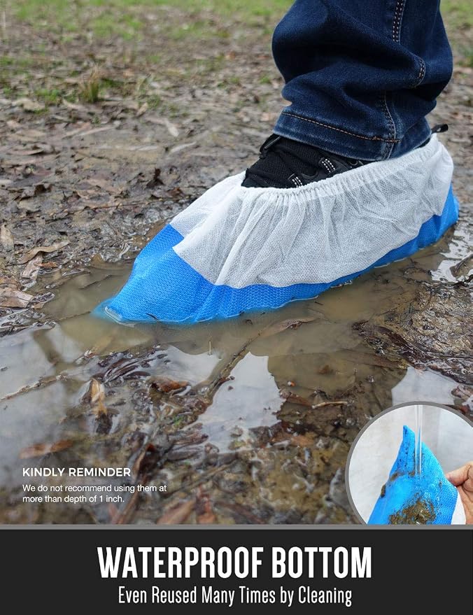 OhanaPro Premium Disposable Non Slip Boot & Shoe Covers - Image 4