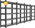 4 Pieces Garage Shelving, 5 Tier 72"X47.2"X23.6"Inches, Storage Shelves Heavy by HzdbhdGarageShelving