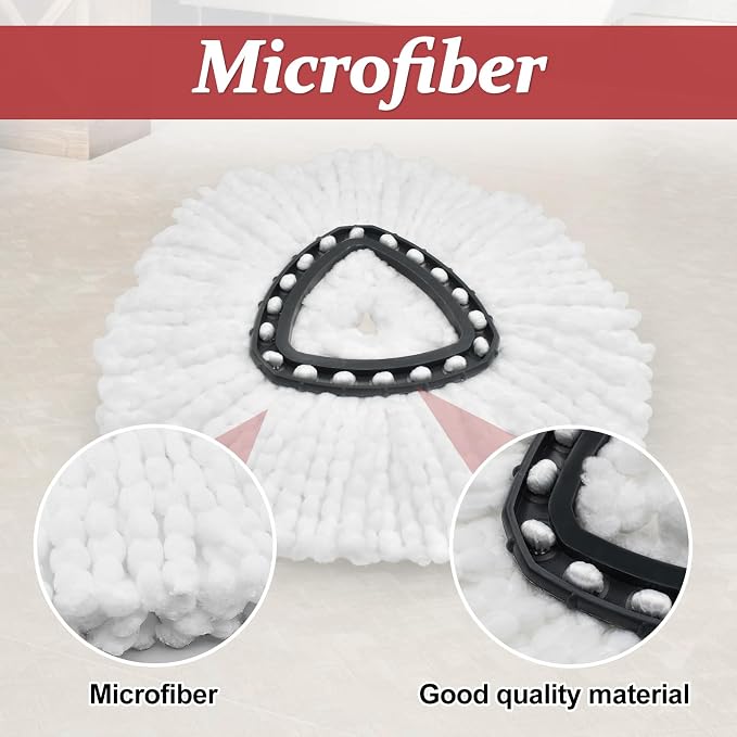 Spin Mop Handle Replacement for Ocedar, Mop Heads Replacements Compatible - Image 8