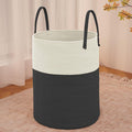 Large Woven Laundry Basket Hamper, 80L Cotton Rope Storage Bin by JMvicyroam