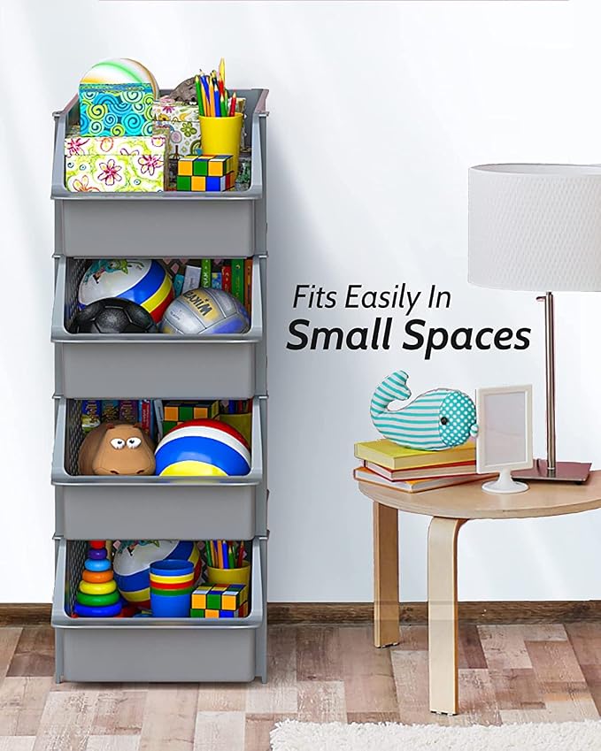 Skywin Plastic Stackable Storage Bins - Image 4