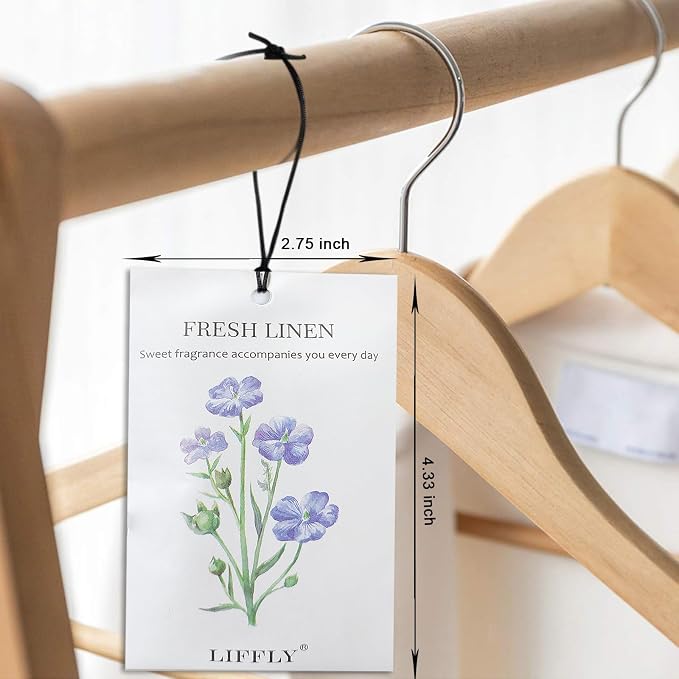 14 Packs Scented Sachets for Drawers and Closets Lavender Fresh Linen Cherry - Image 3
