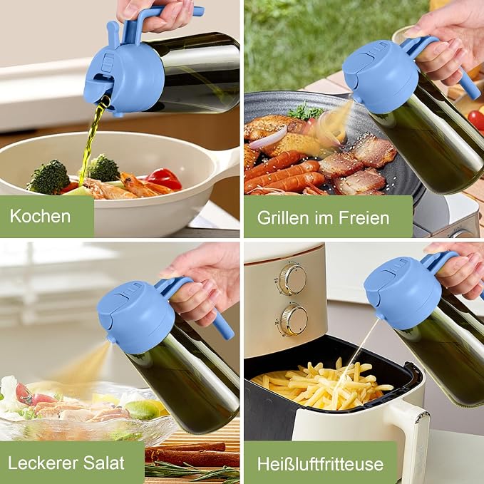 YARRAMATE 16oz/470ml Dark Green Oil Sprayer - Image 7