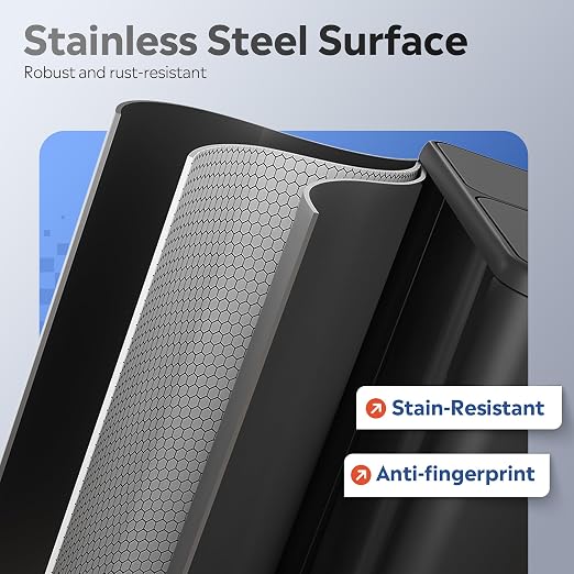 WLIVE Dual Trash Can, 2 x 8 Gallon, Step Trash Can - Image 9
