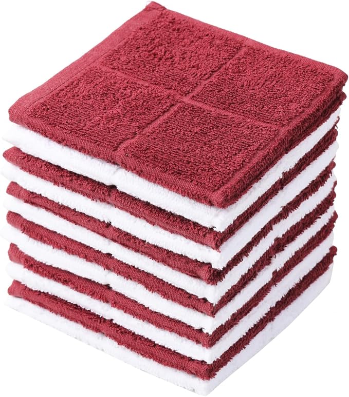 Glynniss Dishcloths Kitchen Highly Absorbent Dish Rags 100% Cotton Dish Cloths by Glynniss