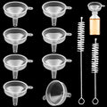 8PCS Mini Clear Funnels for Filling Bottle, Kitchen Small Funnel/Plastic Funnel by Unknown