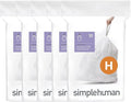 simplehuman Code H 100 Count, Dispenser Pack Custom Fit Liners, Drawstring by Simplehuman