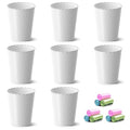 Bathroom Trash Can, 8 Pack 1.8 Gallons Small Trash Can by Lysam