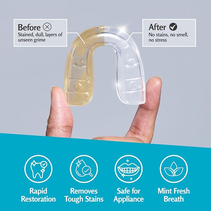 Retainer Cleanser Tablets Invisalign Cleaner, Removes Odors Discoloration - Image 4