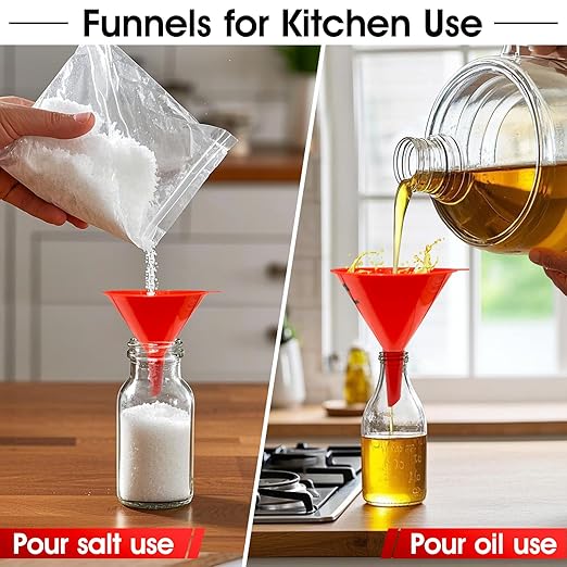 DEDC Oil Funnels, Gas Funnels, Plastic Funnel Set - Image 6