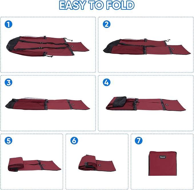 BALEINE 120L Laundry Bag Backpack, 900D Oxford Fabric Large Travel Laundry Bags - Image 6