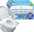 Disposable Toilet Seat Covers XL Half Fold Flushable – 400 Sheets by SoNeat