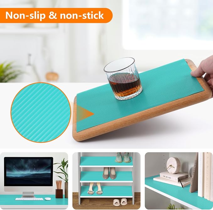 Shelf Liners for Kitchen Cabinets Drawer Liner Non Adhesive Cupboard Mat EVA - Image 7