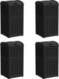 YESHOMY 4 Pack Outdoor Trash Can by SearchallYESHOMY