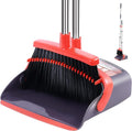 Broom with Dustpan Combo Set Broom and Dustpan Set Dust Pan with Stainless by OLLSDIRE