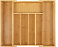 Utoplike Bamboo Cutlery Tray Silverware, Drawer Dividers by Utoplike