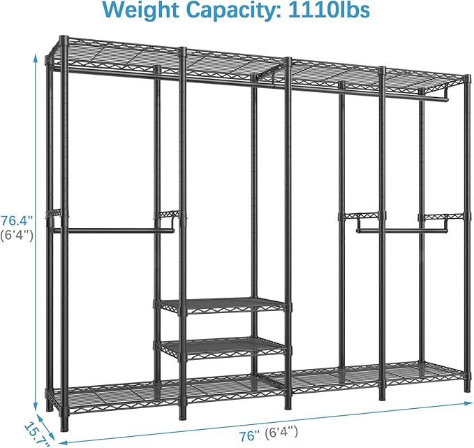 VIPEK V40 Wire Garment Rack Heavy Duty Clothes Rack - Image 4