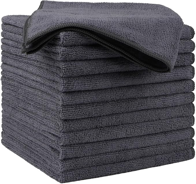 HOMEXCEL Microfiber Cleaning Cloths 12 Pack, Premium 16 x 16 inch Microfiber by HOMEXCEL