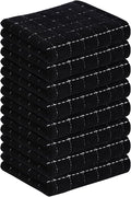 Homaxy 100% Cotton Terry Kitchen Towels, Checkered Designed, Soft and Super by Homaxy