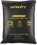 wisedry 2 x 500 Gram Rechargeable Silica Gel Car Dehumidifier, Microwave Fast by wisedry