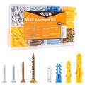 KURUI Wall Anchors Kit for Hanging Wall Art Decor, Plant Hooks, 135 Screws and by KURUI