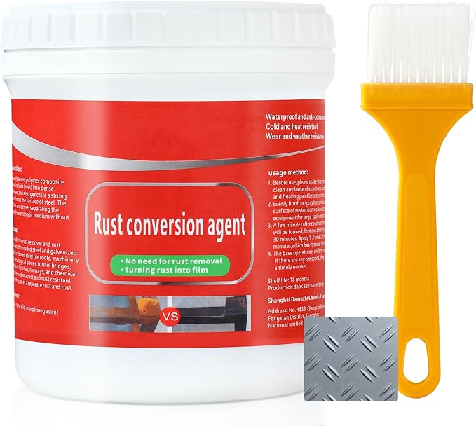 Water-Based Metallic Paint, Rust Removal Converter Metallic Paint, Rust Remover by TPTAL