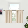 BGment Champagne Curtains for Kitchen Cafe Window 29 x 36 Inch by BGment