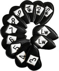 FINGER TEN Premium Synthetic Leather Stylish Iron & Wedge Golf Head Covers by FINGERTENSport