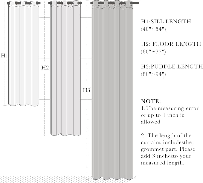 PONY DANCE Pure White Short Blackout Curtains - Image 7