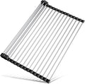 Tomorotec 17.7" x 12.5" Roll Up Dish Drying Rack Over Sink Drying Rack Sink by Tomorotec