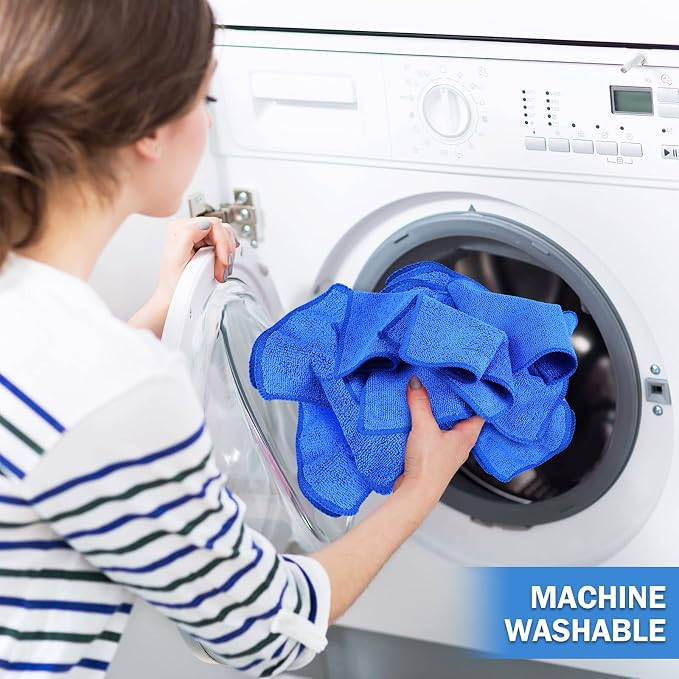Tanlade Microfiber Cleaning Cloth 6"x6" Cleaning Rags Reasonable Kitchen Towels - Image 6