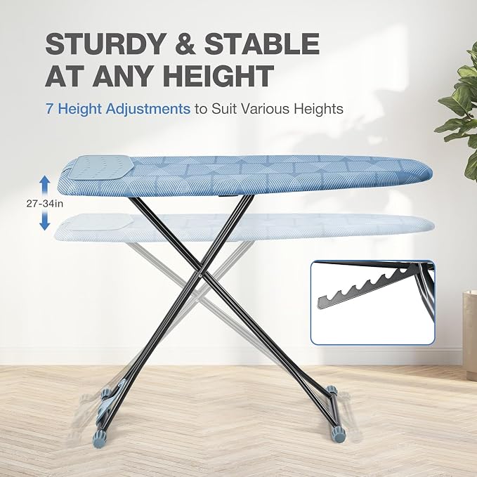 APEXCHASER Ironing Board with Iron Rest, Compact and Space Saver Iron Board - Image 2