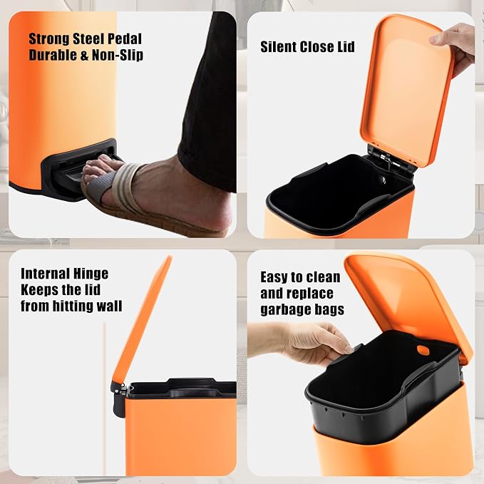 Cesun Small Bathroom Trash Can - Image 5