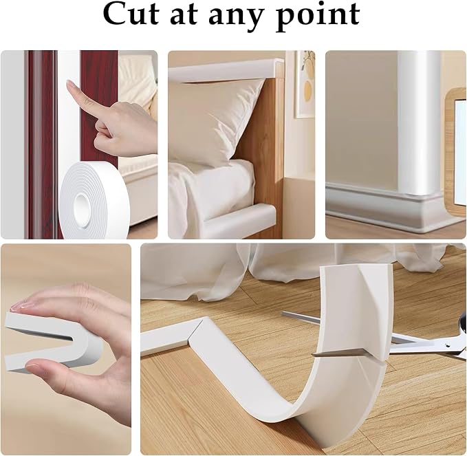 Weather Stripping Door Seal White, 1/2Inch Wide X 1/4 Inch Thick, Air - Image 4