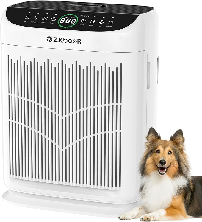 Air Purifiers for Home Large Room up to 3000 Ft², ZXBEER HEPA Double-Sided Air by ZXBEER