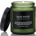 M&SENSE Sage Wood Scented Candle, 7.05oz 50 Hours Long Lasting Clean Non Toxic by MSENSE