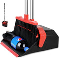 Upgrade Broom with Dustpan Combo Set, Broom and Dustpan Set with 51'' Long by Tiumso