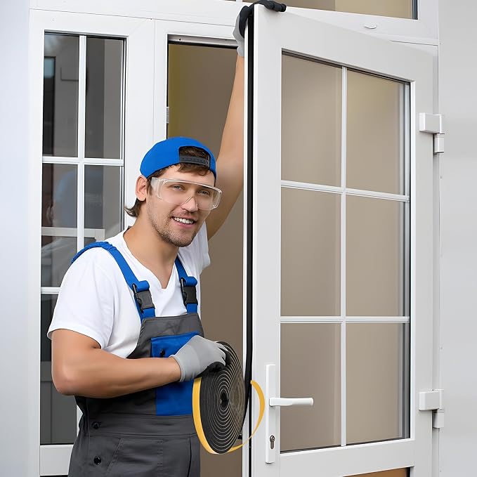 Weather Stripping Seal for Door Window, High Density Foam Tape, Soundproofing - Image 7