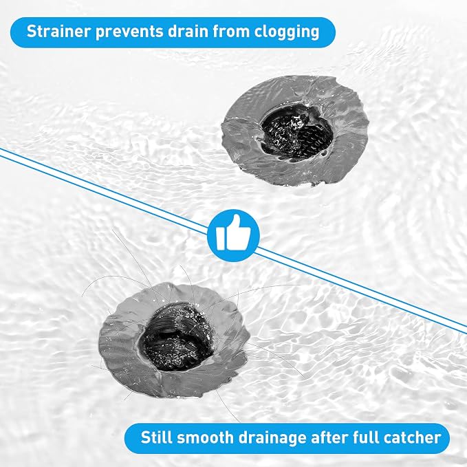 2PCS Bathroom Sink Drain Strainers, Drainer Filter, Fit - Image 7