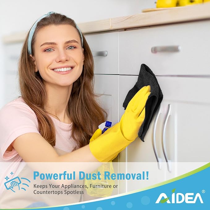 AIDEA Microfiber Cleaning Cloth-50PK, Soft Microfiber Towels - Image 4