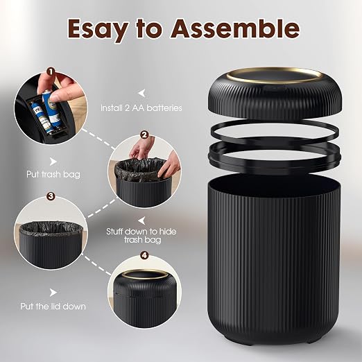 Procade Bathroom Trash Can Automatic Touchless, Motion Sensor Trash Bin - Image 5