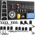 DoCred Slatwall Paneling Organizer, 4x2 FT PVC Garage Slat Wall Storage Systems by DoCred