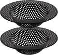 2 Pcs Black Stainless Steel Mesh Sink Drain Strainer, 4.45" Top/2.95" Kitchen by BESSEEK