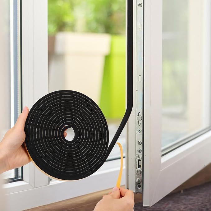 26Feet Weather Stripping Seal for Door Window, High Density Foam Tape, - Image 7