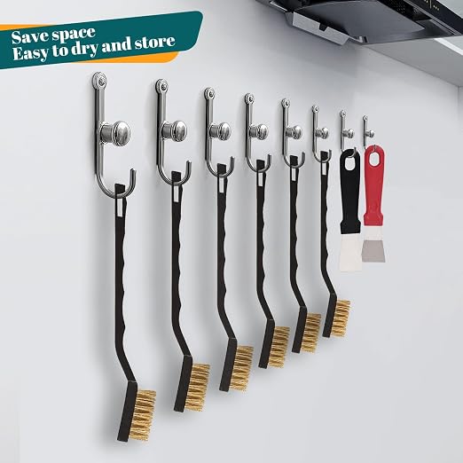 20 Pcs Mini Wire Brush Brass Brush Set, Curved Handle Masonry Brush Wire Brush - Image 4