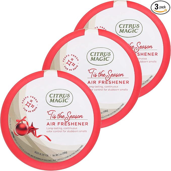Citrus Magic Holiday Odor Absorbing Solid Air Freshener, 'Tis the Season by CitrusMagic