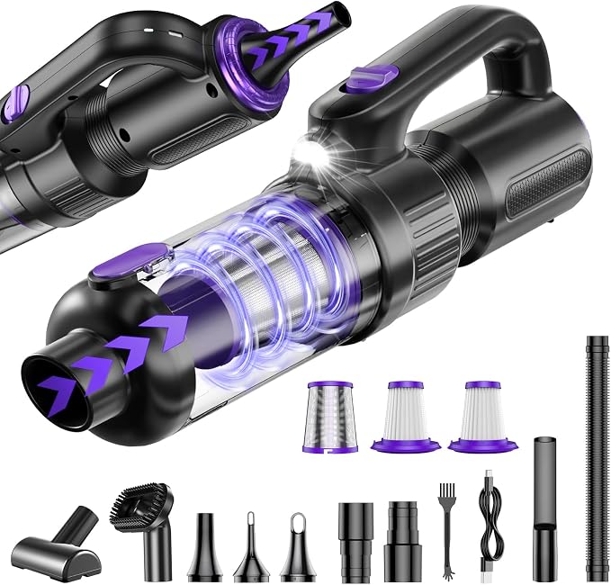 Car Vacuum Portable Cordless, 20000Pa Mini Vacuum Cleaner & Air Duster by Unknown
