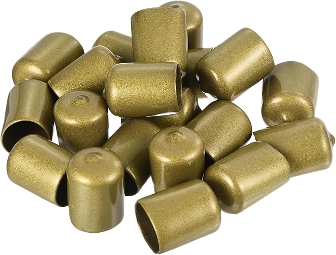 uxcell 20pcs Rubber End Caps 3/4" ID Vinyl Round Tube Bolt Cap Cover Thread - Image 4